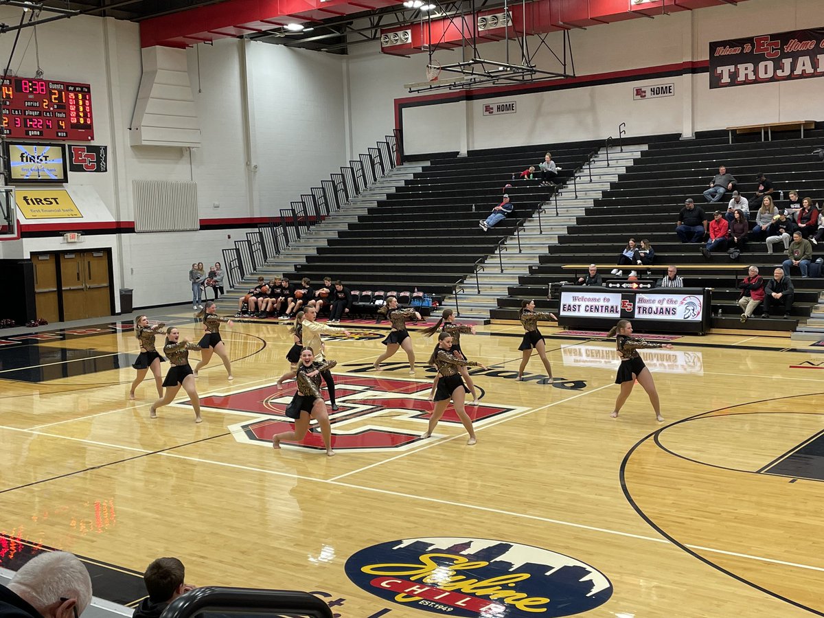 Always nice to see the <a href="/ECDancers/">East Central Dancers</a> at halftime! #ECDT