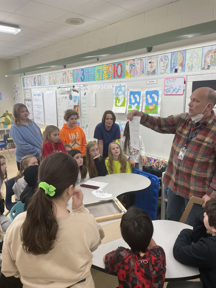 KateStarrCP's tweet photo. We’re so excited to have @Mr_Church_Arts in our class @Crichton_Park! Can’t wait to see what these fantastic artists create! https://t.co/gNZSNafTXb