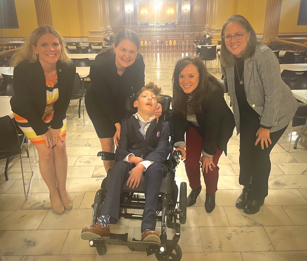 Happy to be here to support our SMSD student Danny Robeson tonight at the Gov’s State of the State address.  #fullyfundSPED #ksleg