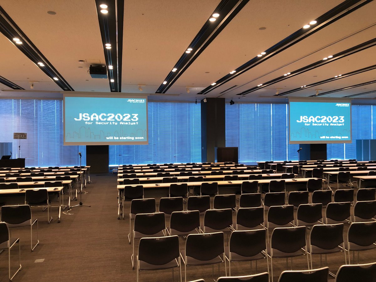 jpcert_ac's tweet image. 本日、10時から #JSAC2023 を開催いたします。会場にお越しの皆様は、お待ちしております。
