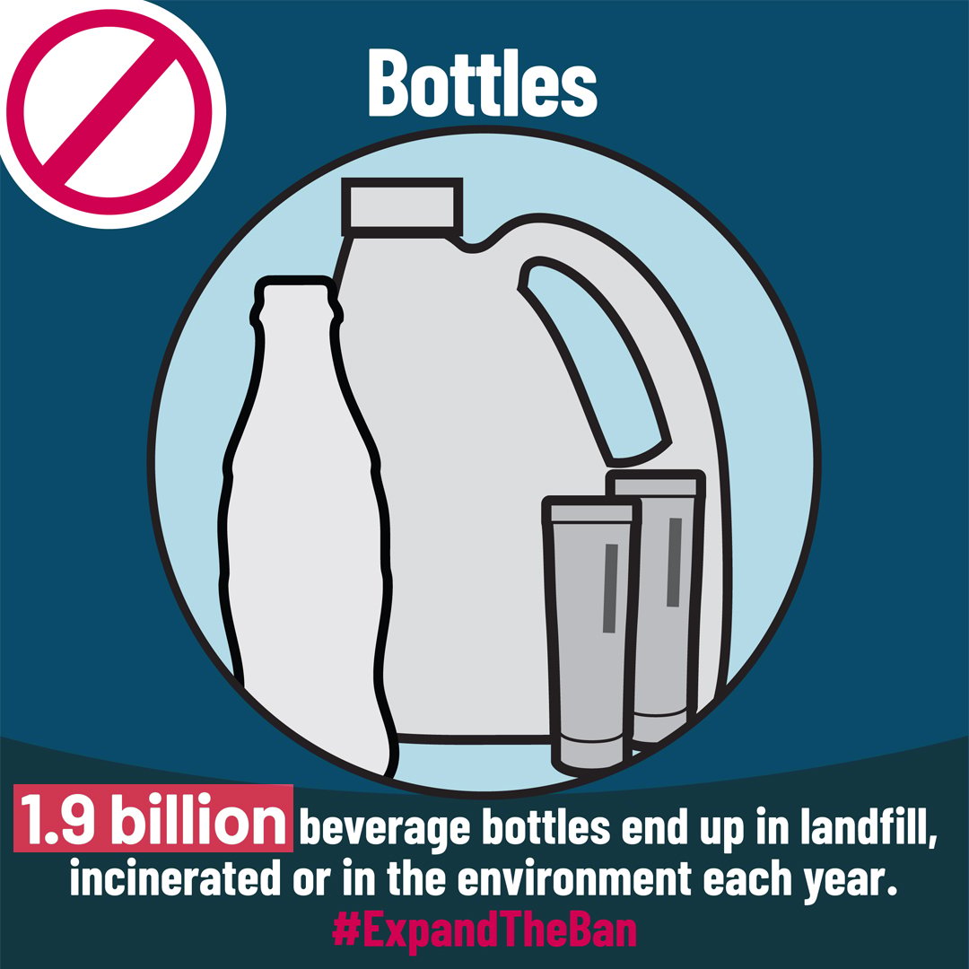 GreenpeaceCA's tweet photo. Why aren't plastic bottles included in Canada's #PlasticBan?

Everything wrong with Canada's #PlasticBan is everything that has been left out ‼️ 

@s_guilbeault@jyduclos #ExpandTheBan to include more toxic and polluting plastics! #Cdnpoli https://t.co/p5epTLcY8e