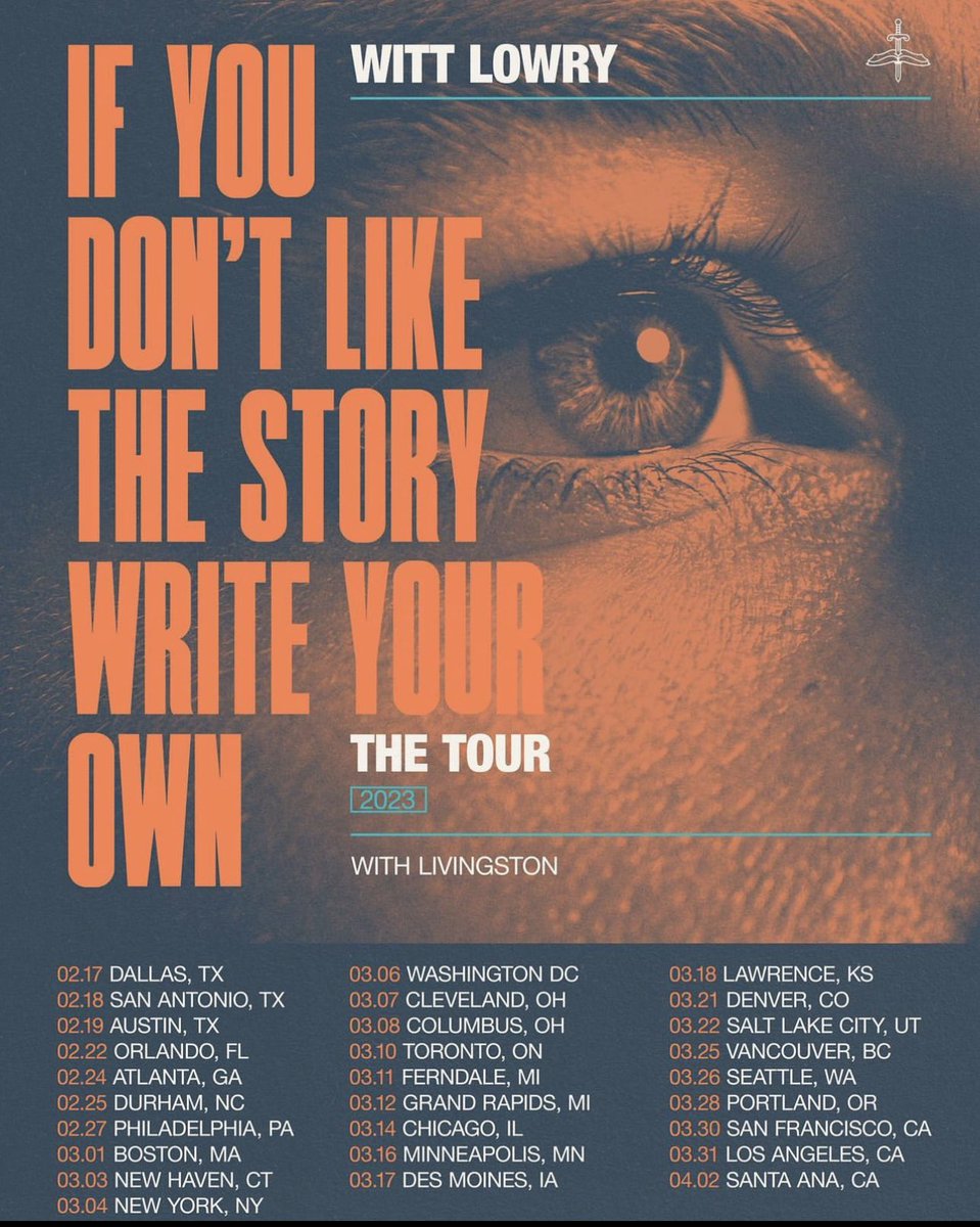 TEAMWITT4LIFE's tweet photo. 3 weeks until the tour of the year begins and @wittlowry’s new album comes alive! Don’t miss out, get your tickets: https://t.co/K8uf0bKh8P

@DanHaynesProd  

#wittlowry #wittszn  #teamwitt https://t.co/iMLTvAMz4T
