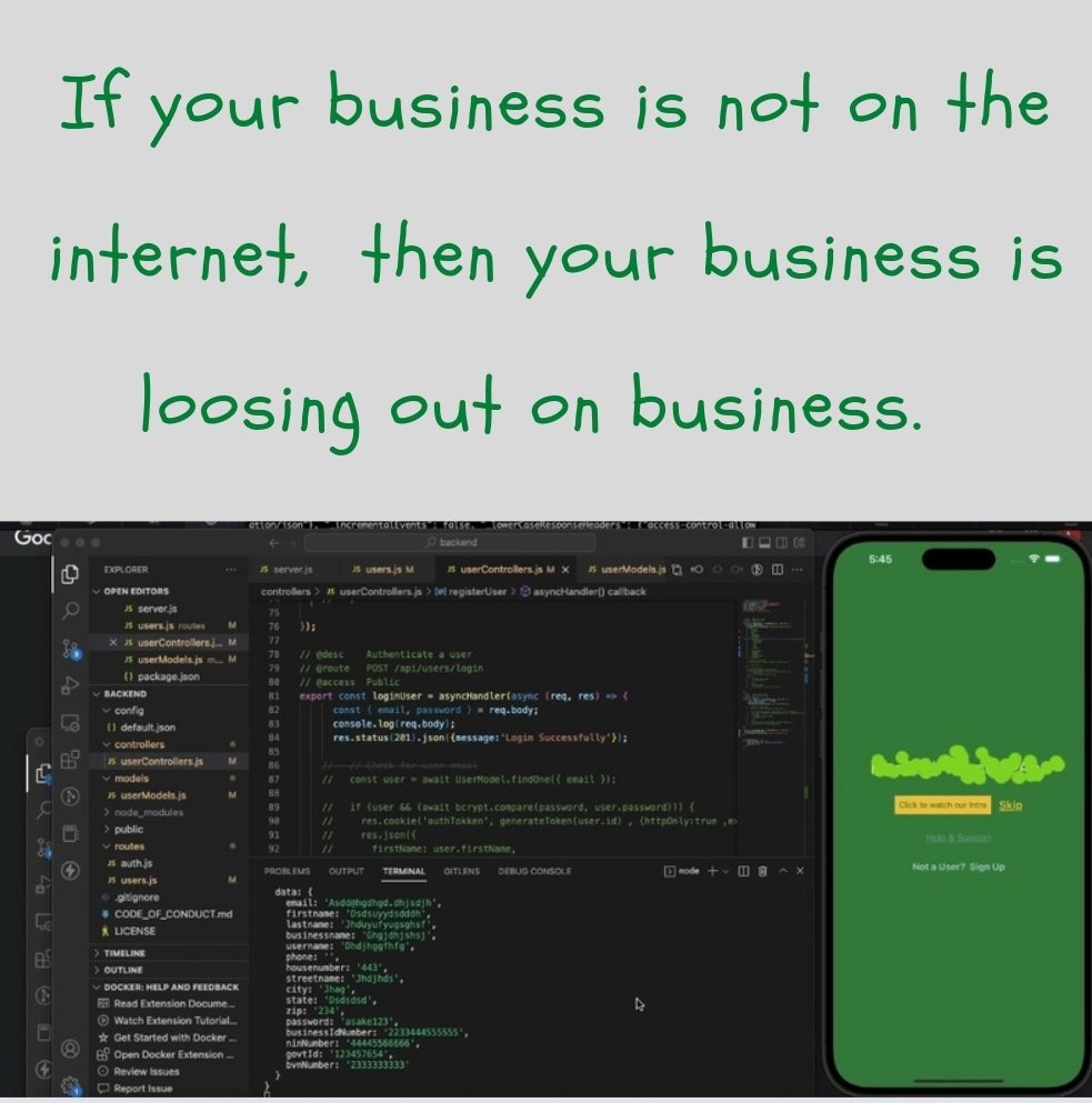 afeez20's tweet image. if your #business is not #online then you are #loosing out on business
.
please #support my #locallyowned #mobileapp #dev. We #connect your #business with your #customers through your #website #seo #agencylife #digitalmarketingagency #chatgpt  #iOS #playstore #android