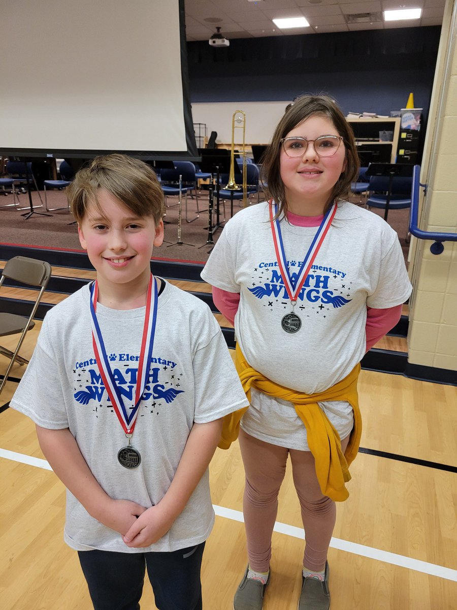 Congrats to our teams who placed in Math Wings, 4th grade - 1st and 3rd place, 5th grade - 2nd place
