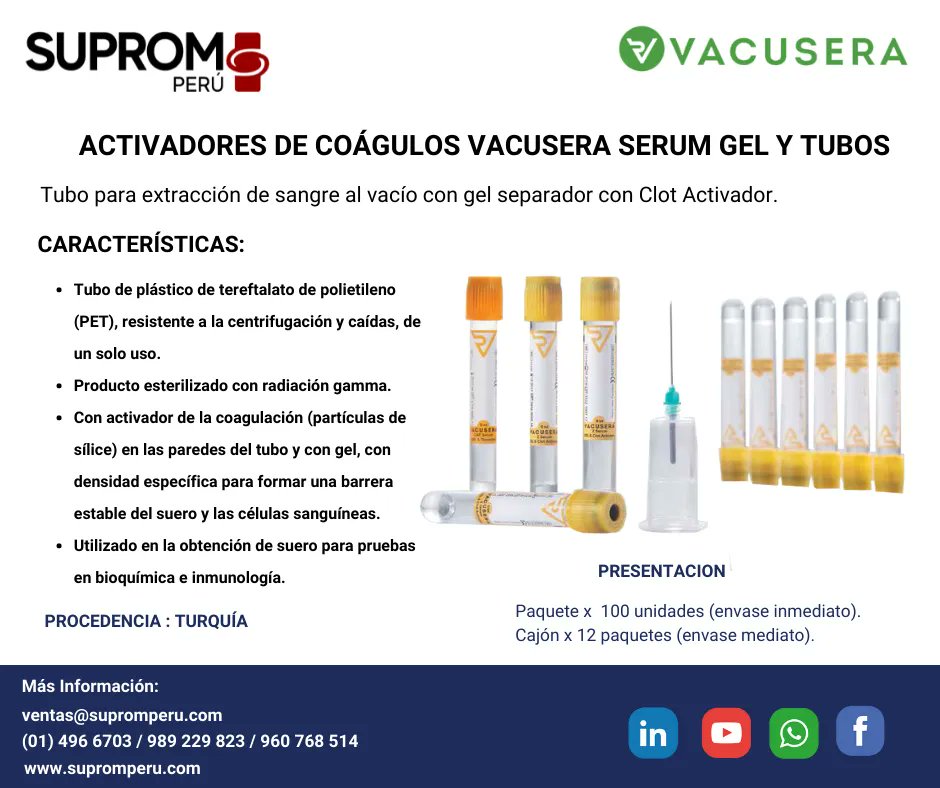 SupromPeruSAC's tweet photo. https://t.co/eW86PrWKOF

https://t.co/OwLV6XhGmm

@INSN_oficial @ClinicaTezza @clinicamontesur @hospitalloayza @H2deMayo

 @ClinicaVesalio @clinicasanfelipe @clinicajavierprado @clinicamesondesante 

@clinicalimatam1 @clinicaricardopalma @clinicasanjuandedios @clinicacentenario https://t.co/ui4Jq5skI2