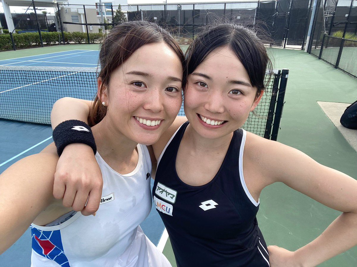 新年初勝利🐰💥 なっちゃんありがとう🍊 #姉妹ダブルス