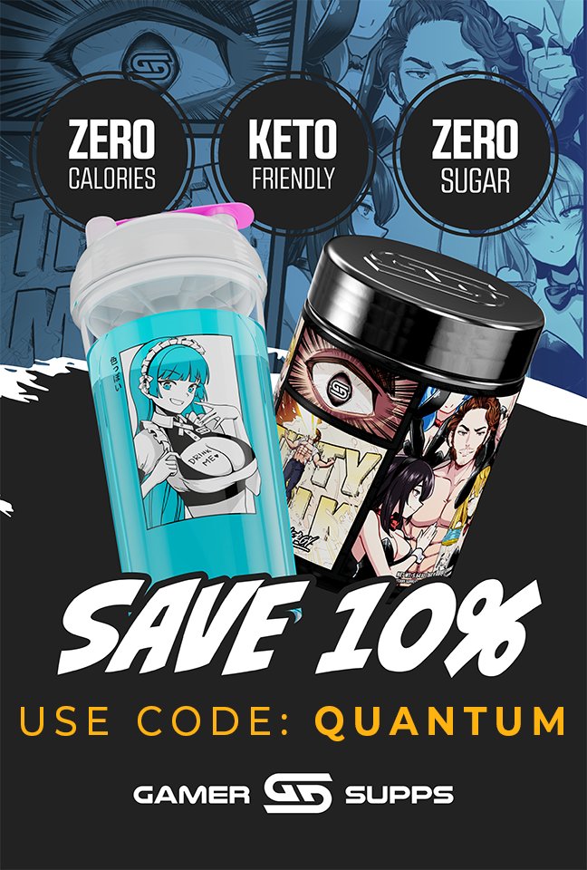 I'm officially a <a href="/GamerSupps/">Gamer Supps®</a> partner, for the next 24-48 hours you can get free samples and free shipping using my link gamersupps.gg/Quantum you can also use my code Quantum for 10% off any purchase. HYPE BIG been using this stuff for AWHILE and I love it❤️