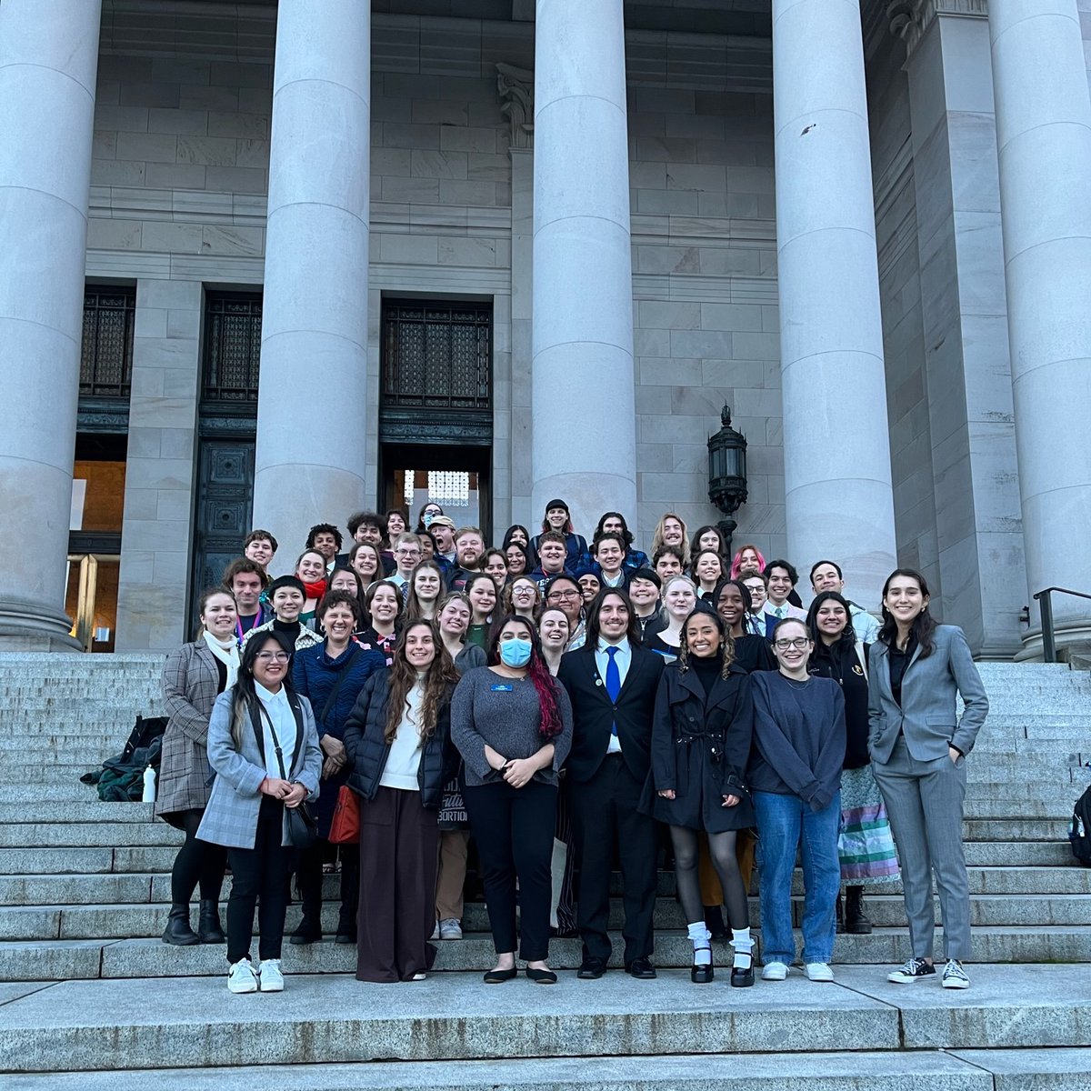 When they say they won’t recognize us until there is a state law that compels them to…. We take the fight to the legislative building! WAWU has been working with UAW to draft senate & house bills, to enshrine the collective bargaining rights of academic student employees-->