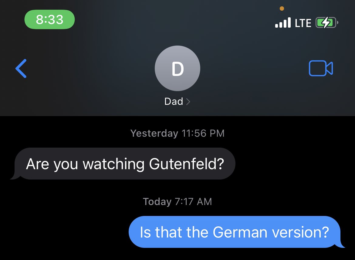 JScheibs1's tweet photo. Drunk texts from Dad. @greggutfeld https://t.co/NMl8BQa8K5