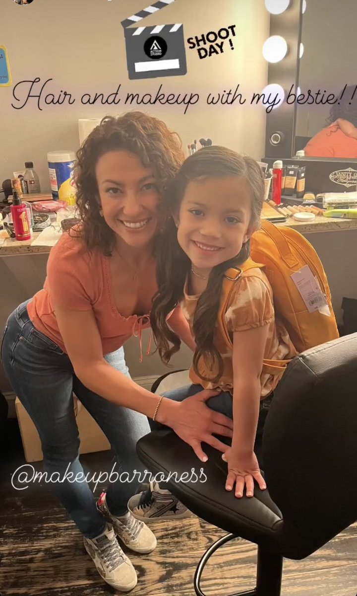 Makeupbaroness's tweet photo. Beautiful little Dre was the highlight of my workday!โค๏ธ#onset #makeupartist #inmychair #hairstylist https://t.co/fRhILi6Ydk