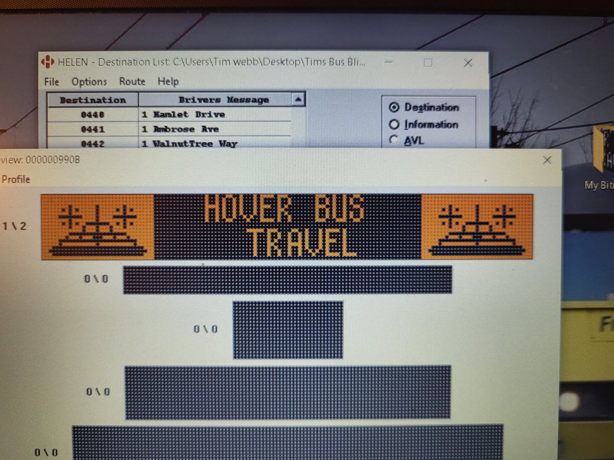 WebbyTim's tweet image. #hoverbustravel Destination Blind #hanover