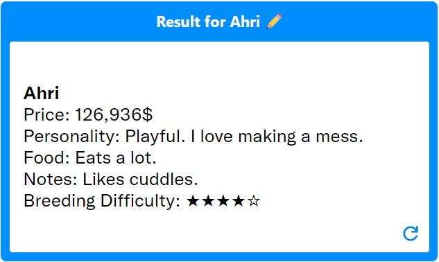 ahridorable's tweet photo. Yea my breeding difficulty is pretty hard! >_> https://t.co/i9D8tegk7D