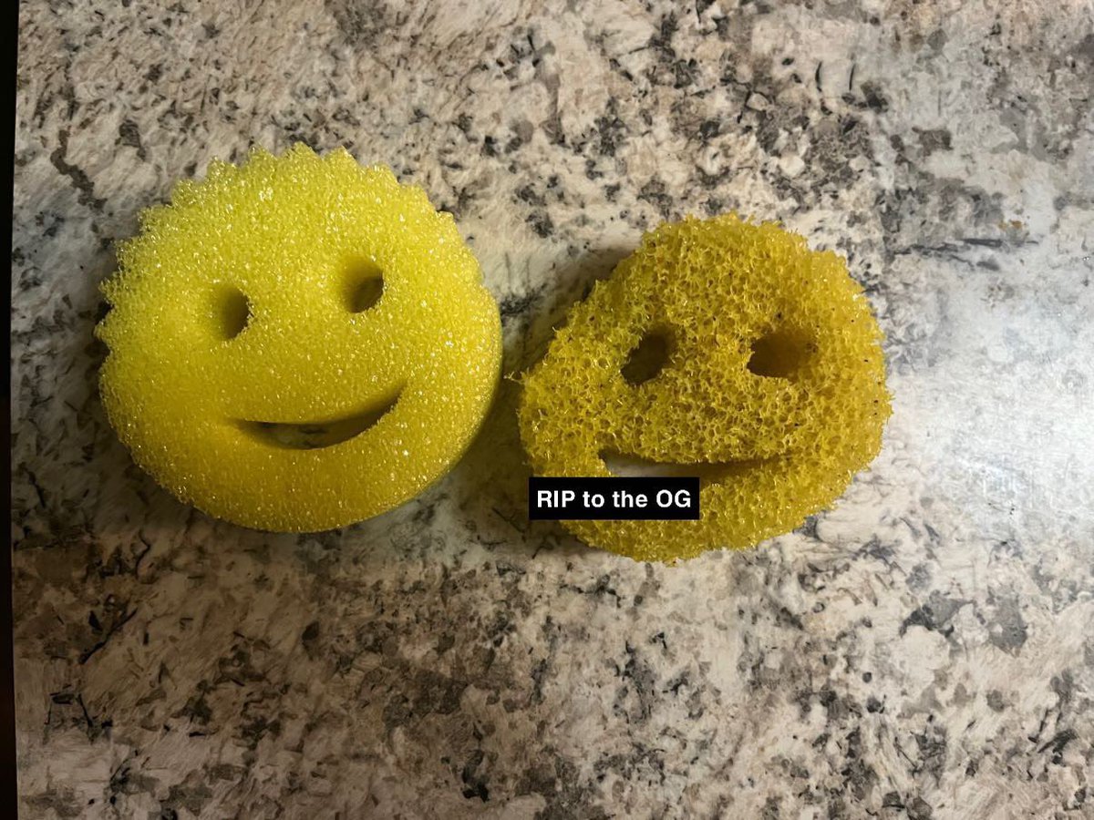 tayloragates's tweet photo. kept telling myself that my scrub daddy was relatively new, but today I realized that I bought it shortly after the last stimulus check………… https://t.co/5HcAOrUFrg