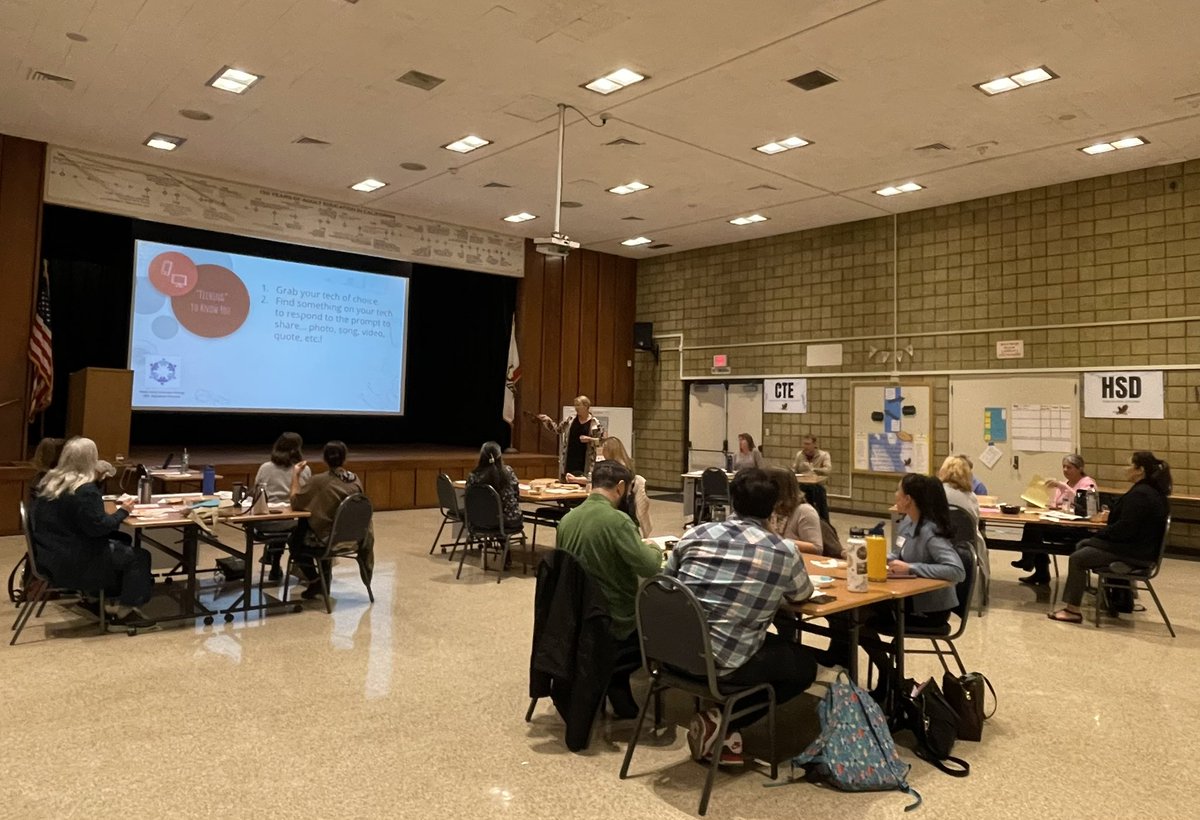 Back at it. <a href="/LBAdultSchool/">Long Beach School for Adults</a> second day of professional development. Today is focused on student engagement. With thanks to Rochelle Martin from OCIPD. @HSOLBUSD @LongbeachUSD @LBUSDEngage