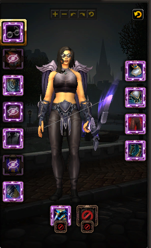 Mercy4Hire's tweet photo. There is a very weird visual glitch that is going on with bow xmogs right now. Seems like the string is on the wrong way. I turned off all addons yet its still there. Is it just me or is anyone else seeing this too? #warcraftdevs https://t.co/1sNnke2Rgs
