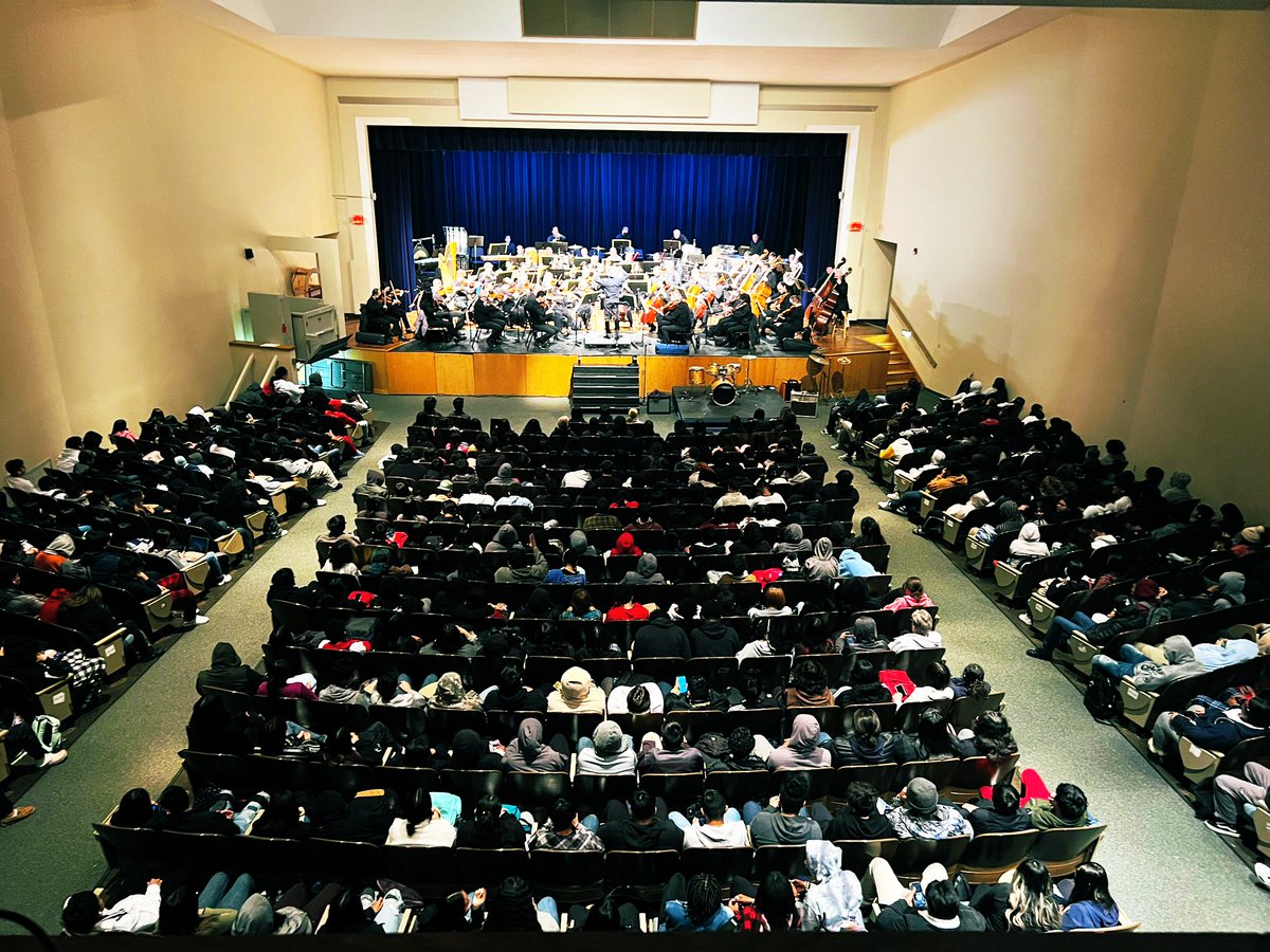 Yet another FANTASTIC performance by <a href="/AustinSymphony/">Austin Symphony Orchestra</a>! Thank you <a href="/NortheastECHS/">Northeast Early College High School</a> and <a href="/InternationalHS/">International High School, Austin ISD</a> for being great hosts! Close to 1200 students were present for the 2 performances! #FineArtsMatters #MusicPower #ClosingTheGap