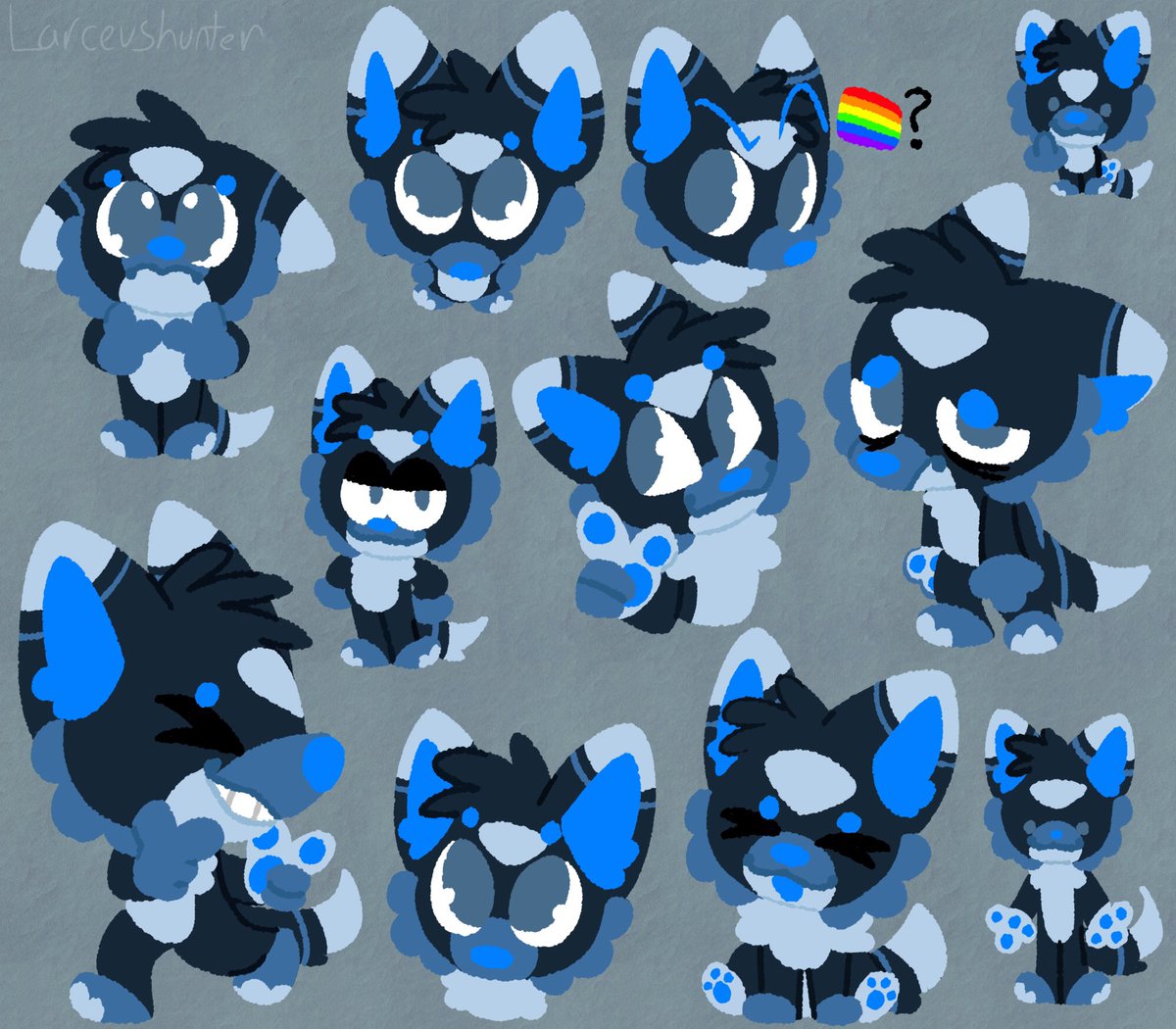 Blue wolf dude makes a return lol
#furryart