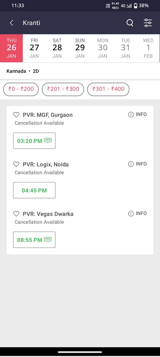 filmy_feed_'s tweet photo. #Kranti Mumbai, Chennai , Pune Hyderabad and Delhi .
Bookings Open Now .
#KrantiTrailer #Dboss #KrantiRevolutionFromJan26 #KrantiFirstDayFirstShow https://t.co/akRfmVKvtI