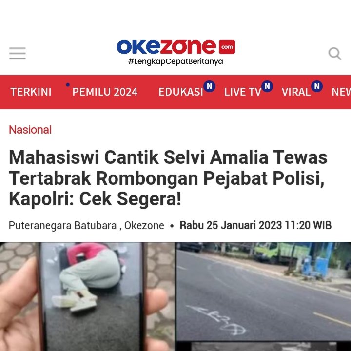 Heraloebss's tweet photo. Seorang mahasiswi FH Univ. 
Suryakencana (Selvi) diduga tertabrak oleh ROMBONGAN PEJABAT TERAS Kepolisian hingga Tewas kasusnya terkesan ditutup2i

Setelah Viral di akun Twitter @mazzini_gsp Kapolri @ListyoSigitP langsung bergerak Cek

The Power Of Netizen
No Viral No Justice https://t.co/Q6KNzikKXm
