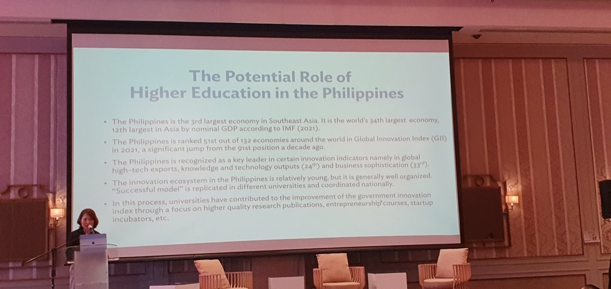 PHINMAofficial's tweet photo. She also touches on the potential role of higher education in the Philippines as she discusses the issues in higher education innovation. https://t.co/dSPBd6wmIm