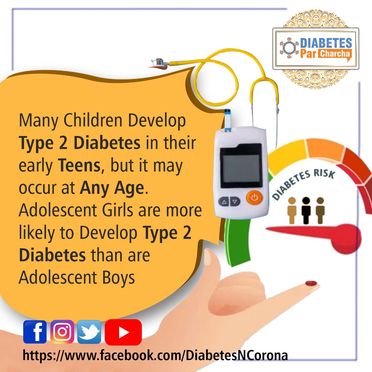 Diabetesparchar's tweet photo. What age can a child get diabetes?
-Your child could get type 1 diabetes as an infant, or later, as a toddler or a teen. Most often, it appears after age 5. But some people don't get it until their late 30s.
#diabetologist #diabetes #endocrinologist #health #healthylife #type1 https://t.co/K2YSaEj3NW