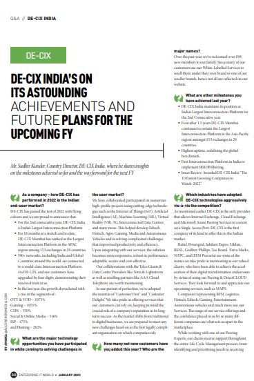 decixindia's tweet photo. We thank @sanjayaccent, Group Editor and @EntITworld Team for the excellent article featuring
Mr. @KunderSudhir, our Country Director and his thoughts on the upcoming Fiscal Year.
Read more interesting insights at: https://t.co/PmaLMDm7lX on #Page31. https://t.co/Zesg0IntOn