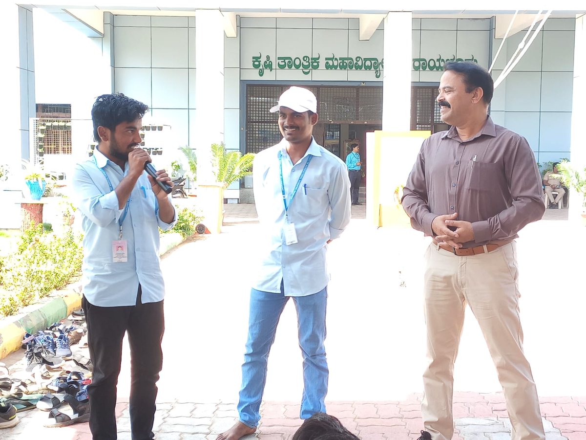 Students_CAER36's tweet photo. KP Sudheer sir,Professor and Head, Agri-Business Incubator, Kerala Agricultural University, Addressed the students and encouraged students to fight until they get justice ✊.
@Drkpsudheer @BSBommai @bcpatilkourava @DCRaichur @publictvnews @tv9kannada https://t.co/CyYj9RamYF