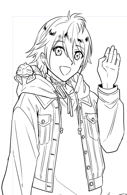 見返しながらこのコマ描き直したいな・・・ってなって結局描き直しちゃったコマ供養に上げていきますね。本を手に取って下さった方はあ～ここか って分かるはず😂 