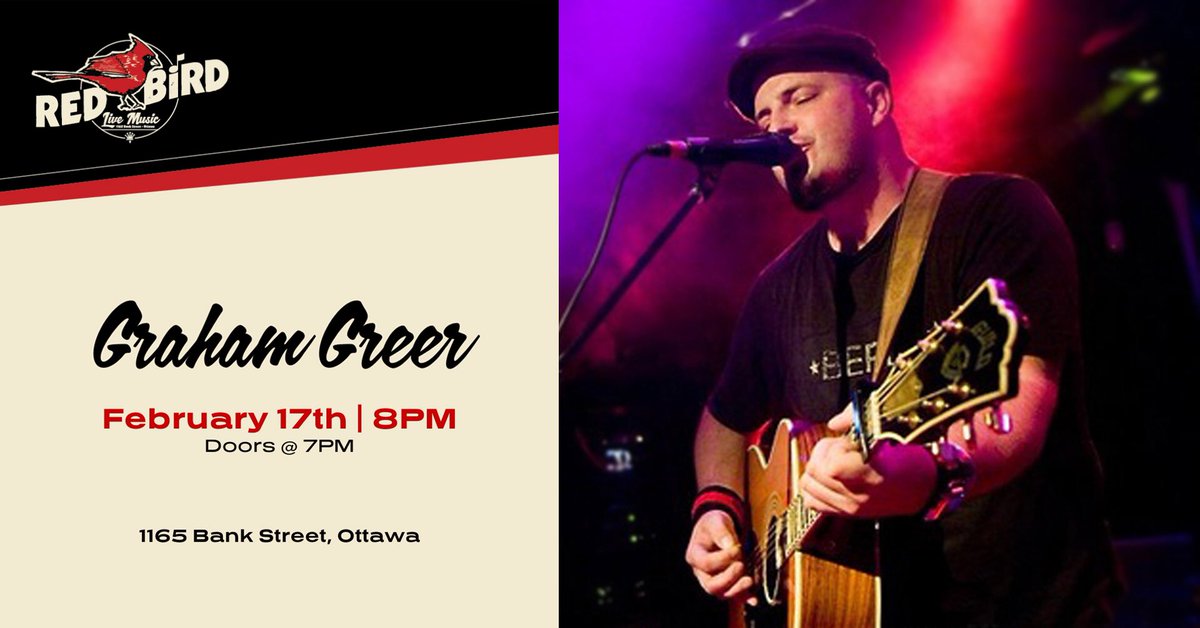 Limited seating!
Get your tickets here Ottawa! eventbrite.ca/e/graham-greer…