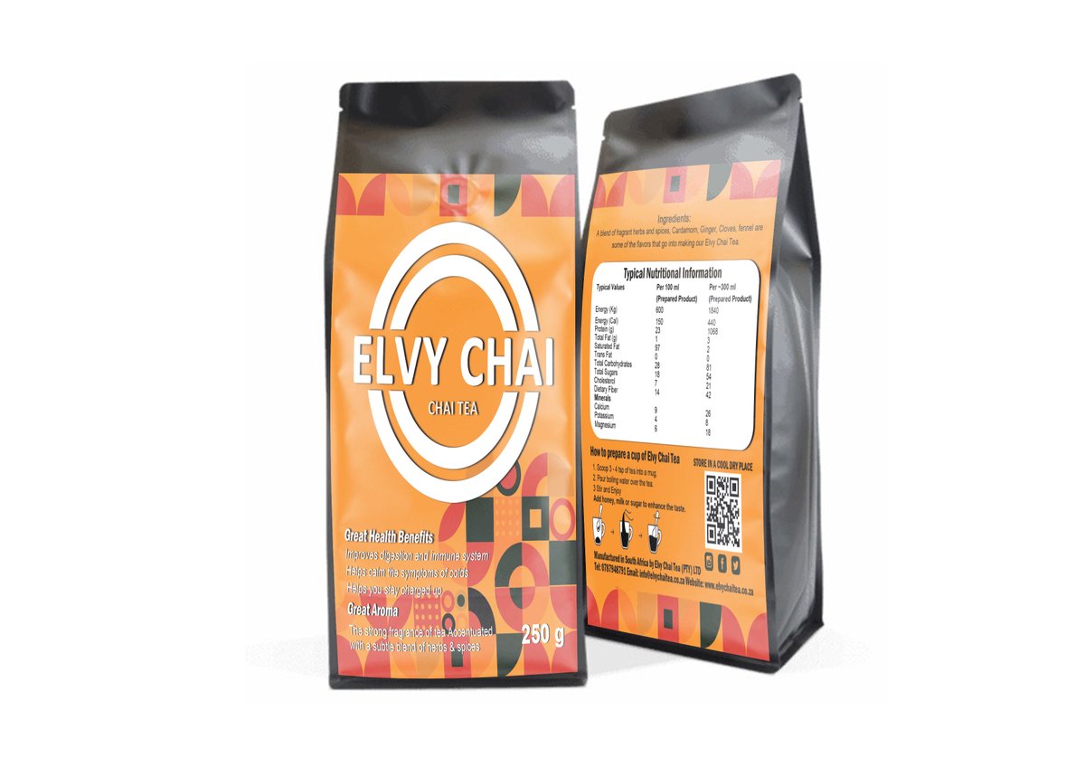 SowetoGraphics's tweet image. New Product coming soon, a local brand.

We cant wait to finish branding this one and start marketing it.

Elvy Chai Tea
elvychaitea.co.za
Website coming soon