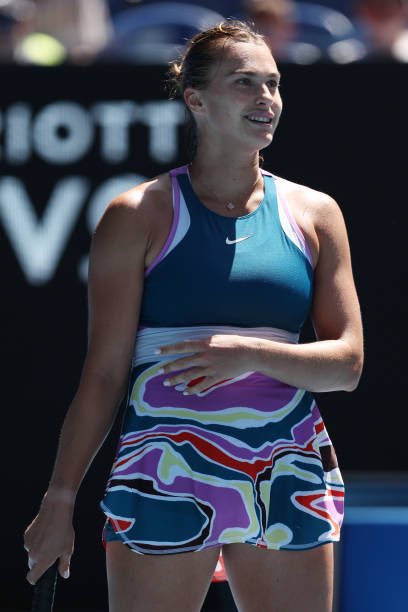 tennis_phil's tweet photo. Aryna sabalenka beats Donna vekic 6-3 6-2 in the quarterfinals of the Australian Open #sabalenka #quarterfinal #australianopen2023 ( Getty ) https://t.co/1Zbd4XNa16