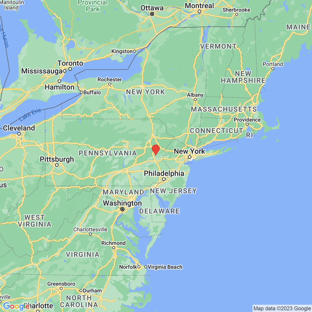 New town every hour on Twitter "Cherryville, Pennsylvania Population