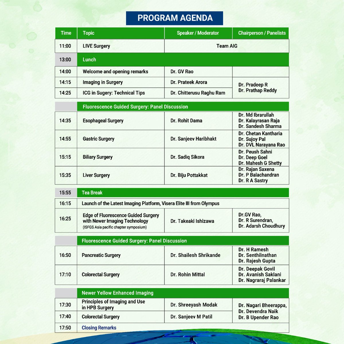AIGHospitals's tweet photo. Bringing a Stellar line-up of GI Surgeons discussing the Future of Enhanced Image Guided Surgeries along with the Launch of the latest #VISERA Elite III system from #Olympus. Click https://t.co/g1jmz3nUyZ to know more and register. 
#ICG #EDOF #4KUHD #AIGHospitals #GISurgery https://t.co/hynd176FhS