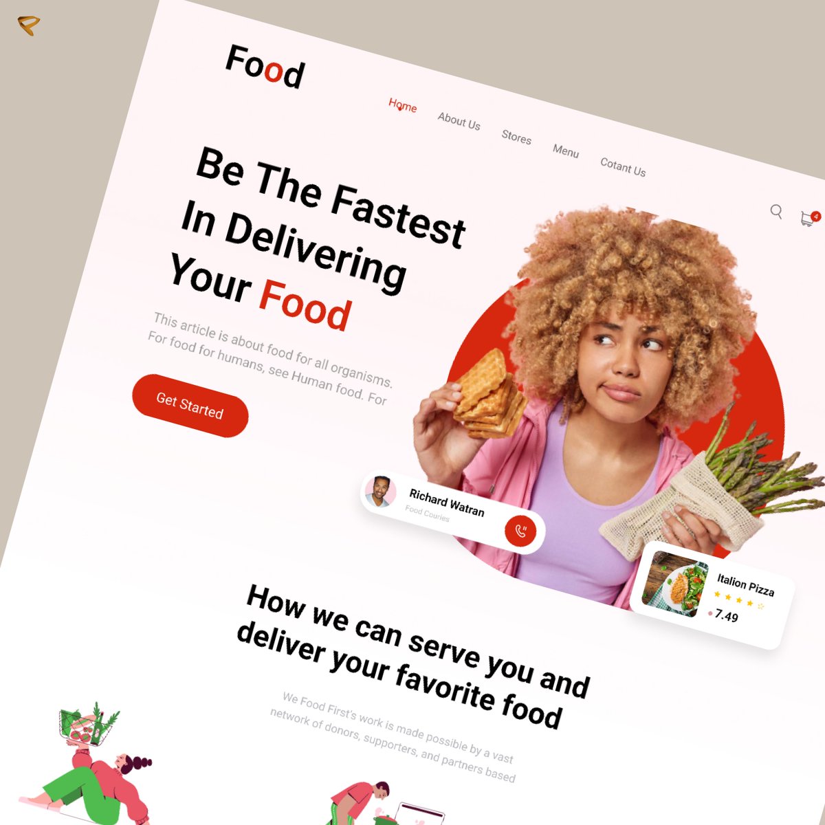 Hi every one
I have to New Design for Food
please like my design in dribble
lnkd.in/ggpCgjTH
#ui #ux #uiux #uiuxdesign #figma #landingpage #landingpagedesign #design #dribbble