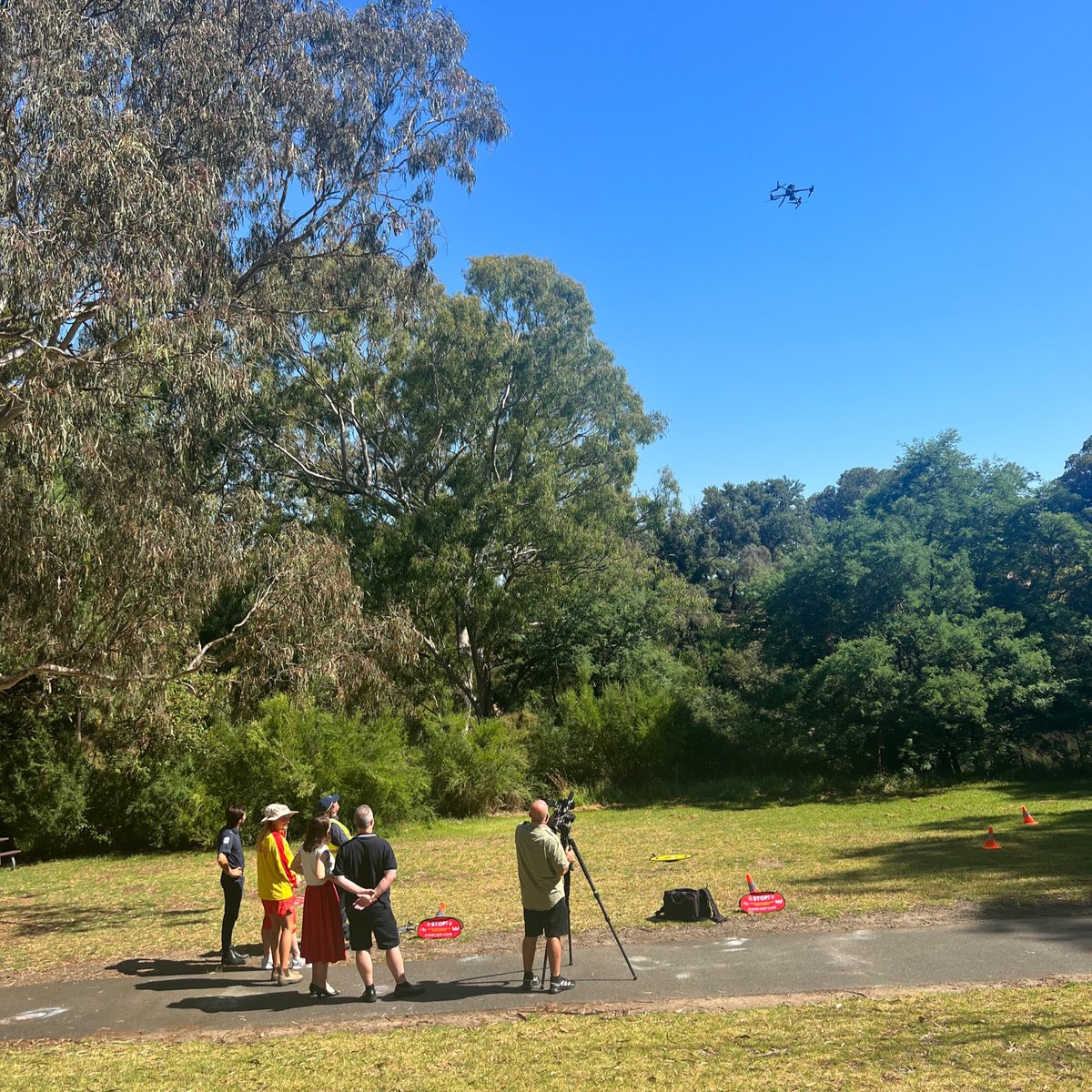 Emergency Services Minister @JaclynSymes joined us today to announce the activation of lifesaving services at four inland areas for tomorrow's public holiday. This is the first time such services will patrol these locations, in response to increased drownings at inland waterways.