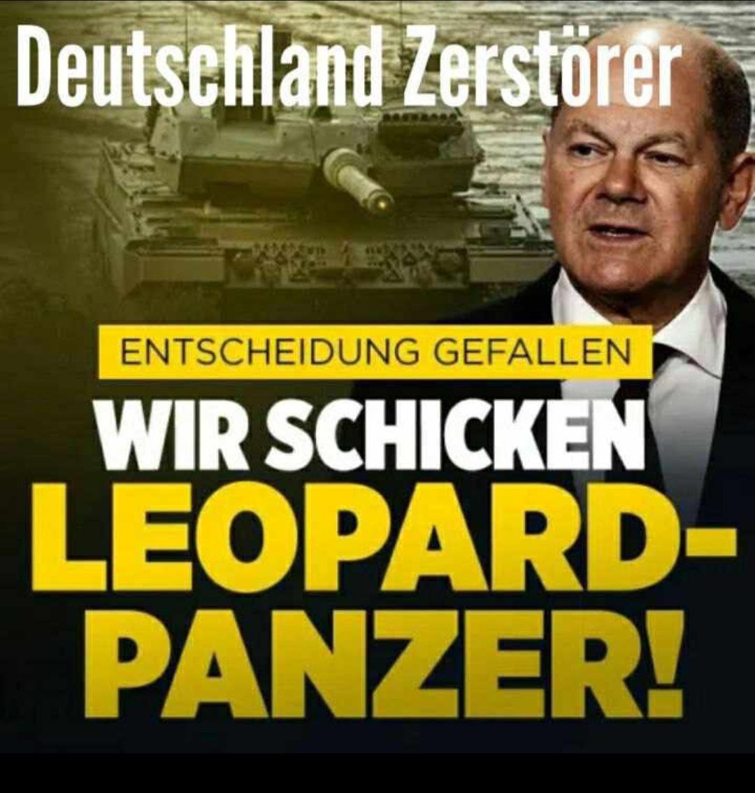 GMCBerlin1789's tweet photo. #Ploppa
Typische Kommunikation in der Politik: lange Zeit wird so getan, als sei die Entscheidung, ob Deutschland Leopard-Panzer ins Kriegsgebiet schickt, noch irgendwie offen. Das gibt der Öffentlichkeit Zeit, sich gedanklich an die Ungeheuerlichkeit des Vorgangs zu gewöhnen. https://t.co/Uwa9ZuuvNZ