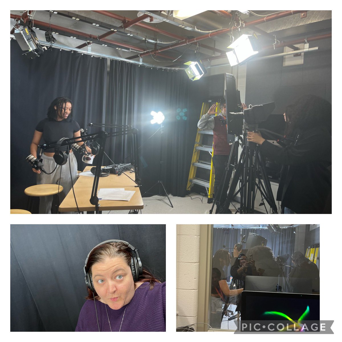So excited I was able to sit down with my FABULOUS <a href="/PCTAgraphics/">PCTAGraphics</a> students for their podcast today!  I was SO IMPRESSED with their knowledge &amp; skills.  And 3 cheers for their amazing teacher <a href="/MrLamantia/">mike lamantia jr.</a> who has given them the tools to do so! No WONDER he’s CTE Teacher of the year!