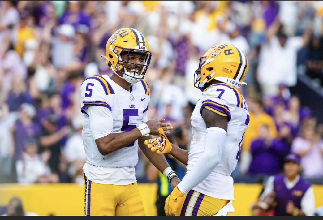 DEMETRIUSBRISB2's tweet photo. Blessed to receive my 10th D1 offer from the Louisiana state university @BrianPolian @LSUfootball s/o @johnsonboi24 @coachriordan 🙏🏾🐯💜💛 https://t.co/2tgBBpwfox