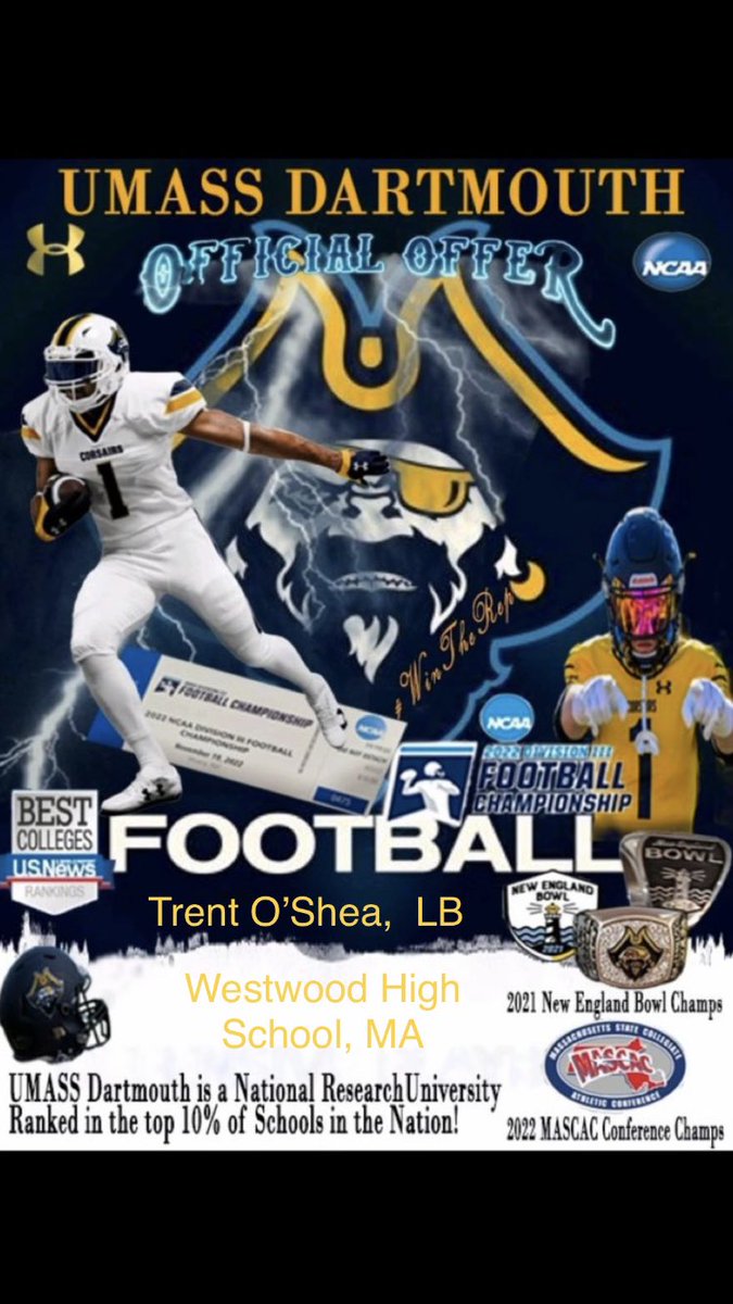 Trent11992127's tweet photo. After a phone call with @UMASSDCoachB I’m happy to receive an offer from UMass Dartmouth! https://t.co/4gcpi4l5eO