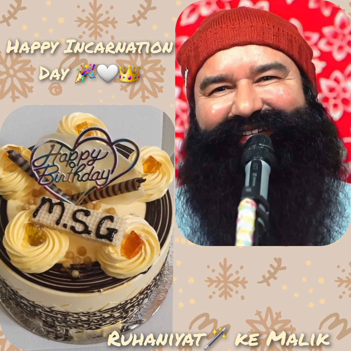 pardeep_rsinsan's tweet photo. Happy 104 Incarnation Day🎂🎉 Satgur Shah Satnam Shah Mastan MSG Hazoor Pita @Gurmeetramrahim ji Always Make Your Pious Blessings on Each &amp; Every Soul Almighty👑 #HappyBirthdayMSG
#MSGBhandara https://t.co/HN38wGsKfw