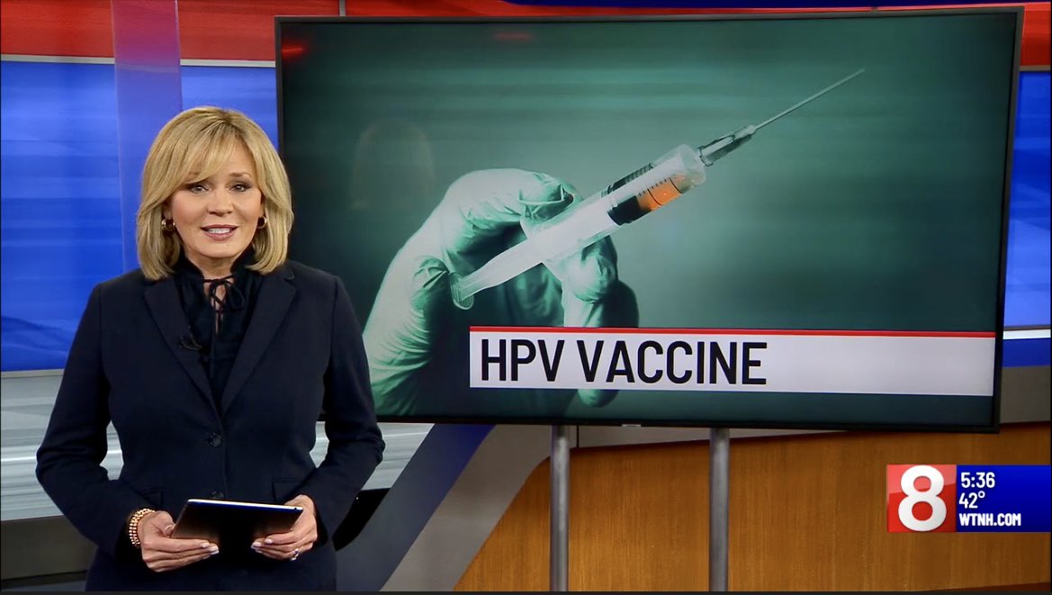 My <a href="/WTNH/">WTNH News 8</a> report on how successful the HPV vaccine is proving to be <a href="/YaleCancer/">Yale Cancer Center</a> bit.ly/402aPVG Only vaccine to prevent cancer.