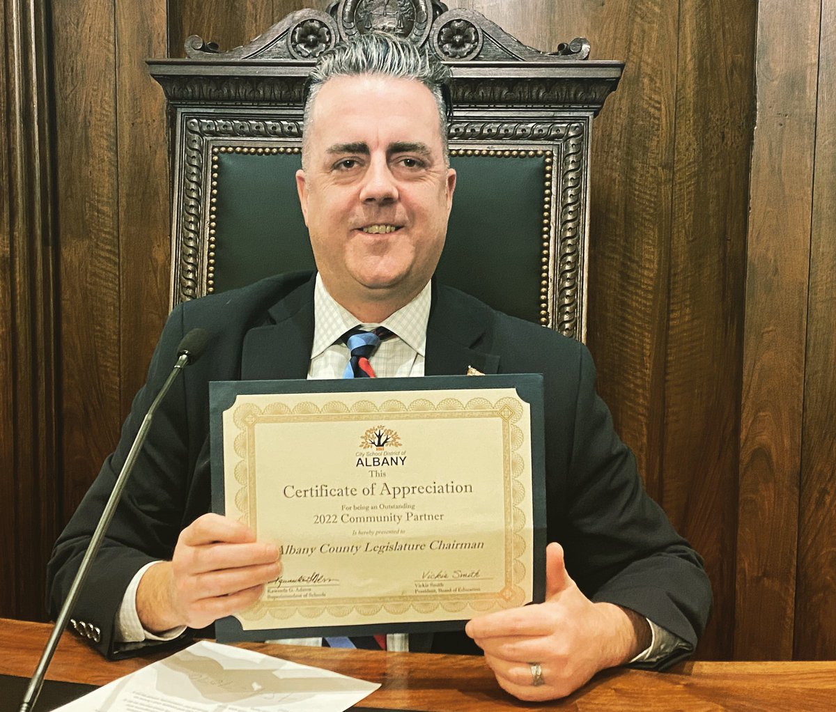 JoyceForAlbany's tweet photo. As a proud Albany City Schools parent, I’m honored to be named a 2022 Outstanding Community Partner.
I look forward to working with the District to help build an academically challenging, safe and welcoming experience in our schools.
#AllInForAlbany #AllinForOurFuture https://t.co/vmBPQVD1qI
