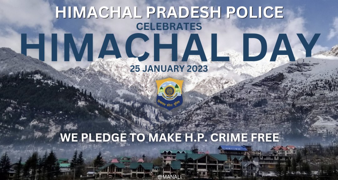 #HimachalDay #Himachal #Celebrations #25January  #CrimeFree #HPPolice