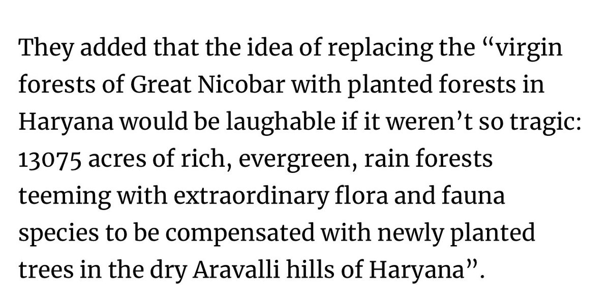 GeetikaTimmins's tweet image. Absolutely true! Wake up - save our natural habitats. We need them for a tomorrow. #savenicobar