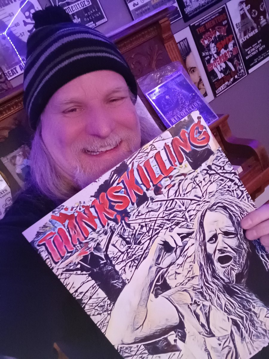 Hey friends, fans &amp; aficionados. Just got in these cool #Thankskilling prints which will be limited to 99 copies all signed &amp; numbered by yours truly. We also have limited edition shirts of this design in Mens &amp; Women's sizes coming in later this week Stay tuned for ordering info