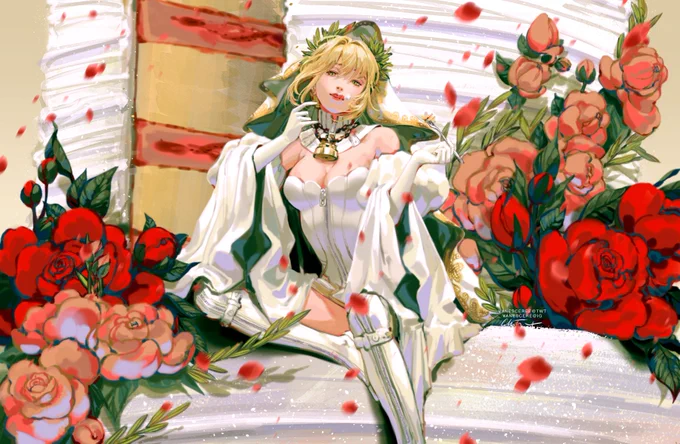 a love letter to nero bride, my first ssr, who carries me to this day #fgon̵e̵x̵t̵ ̵t̵i̵m̵e̵ ̵i̵'̵l̵l̵ ̵f̵e̵a̵t̵ ̵h̵e̵r̵ ̵b̵u̵t̵t̵ ̵w̵i̵n̵d̵o̵w̵ 