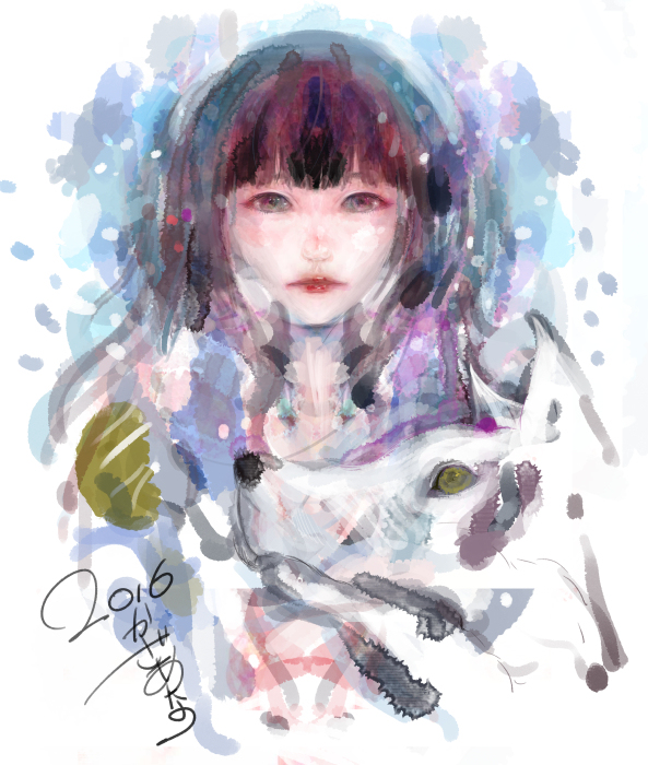 「寒いね 」|かざあなのイラスト