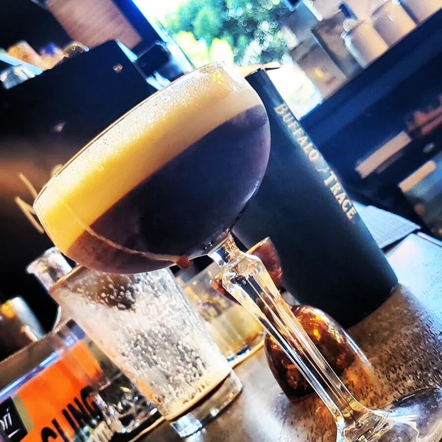 DramFineIdea's tweet photo. When you have one of those days, weeks, months, years....
Salted caramel Buffalo Trace espresso martini. Pity I'm out of Buffalo Trace now :'(
#cocktailhour
#espressomartini #shaken #cocktail #buffalotrace #tasty #whiskey #daydrinking #starttheday #bourb… https://t.co/DhGOACS47P https://t.co/Ln99bgCQix