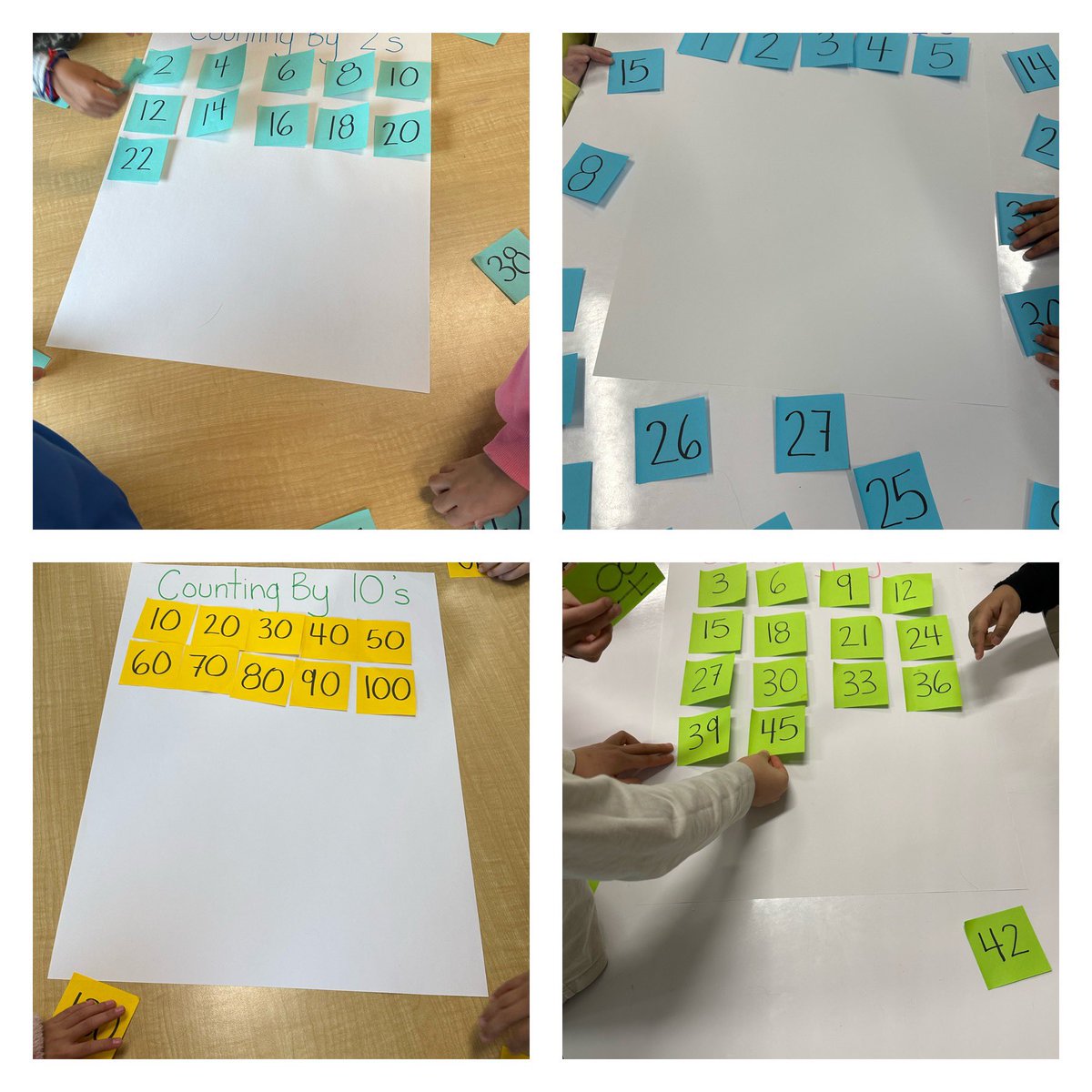 We’ve been busy building our counting and skip counting anchor charts!