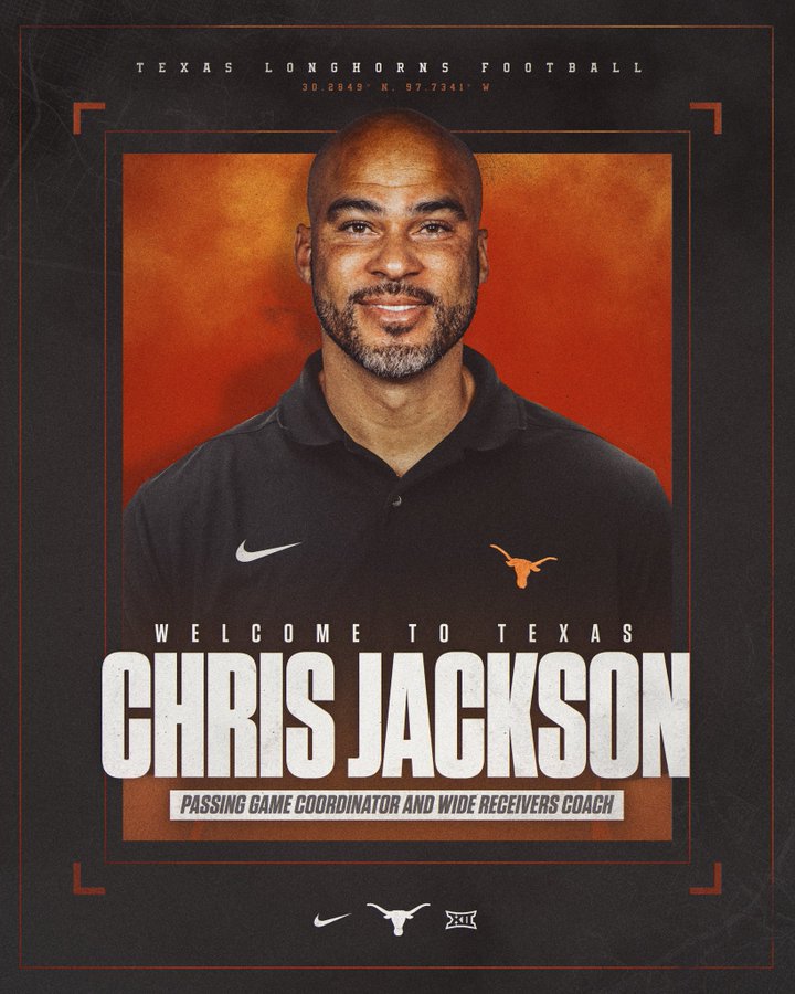 Texas announces hire of Jacksonville Jaguars WR coach Chris Jackson - Burnt  Orange Nation